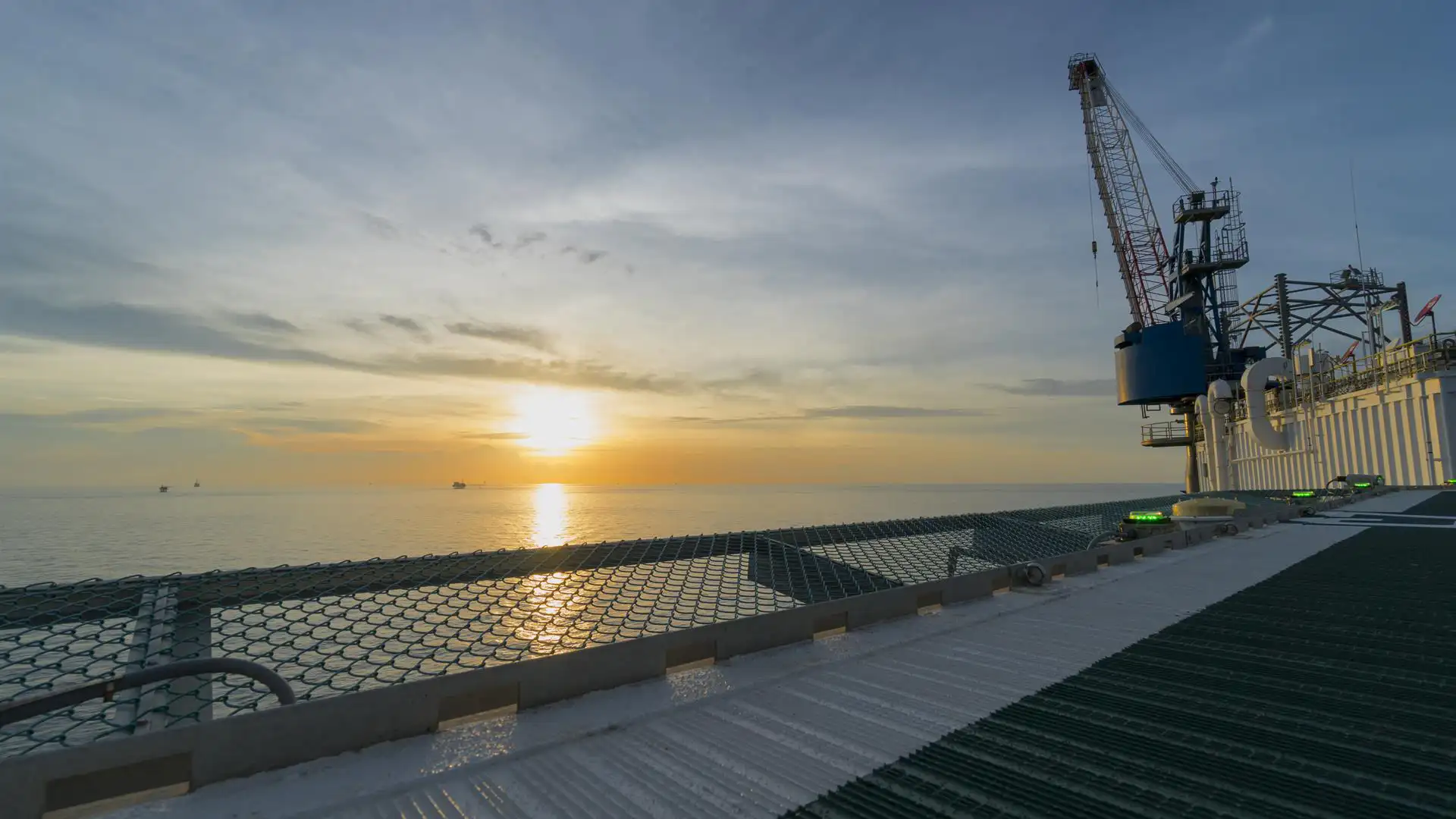 The view from an offshore platform