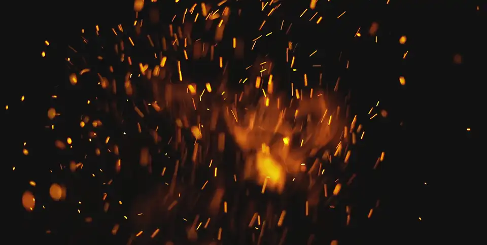 Abstract image of fire sparks