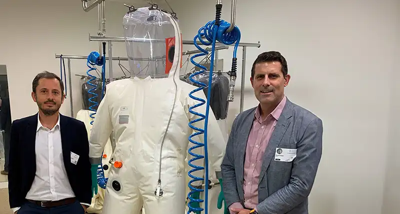 Frederic Jeunet pictured with safety equipment Frederic Jeunet pictured with safety equipment