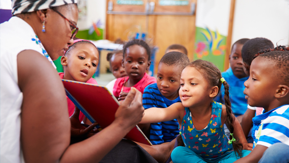 Education setting for kids in africa