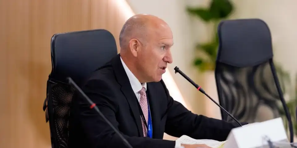 Nick Shorten speaking at GasTech 2025 round table event