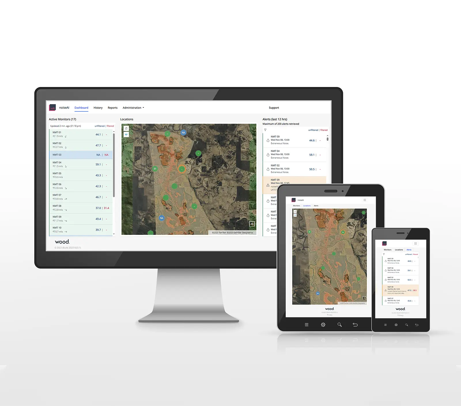 noiseAI - noise management dashboard