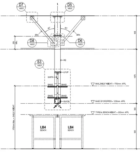 Cross Section thru Fixed Reagent dropper