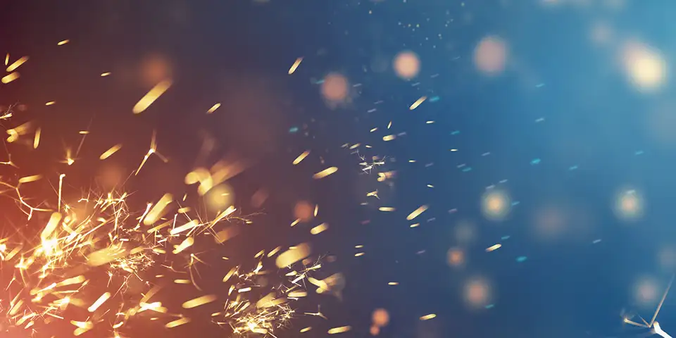 Abstract image of fire sparks